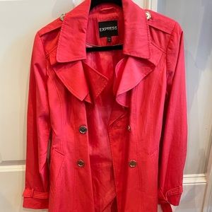 Pink express trench coat​